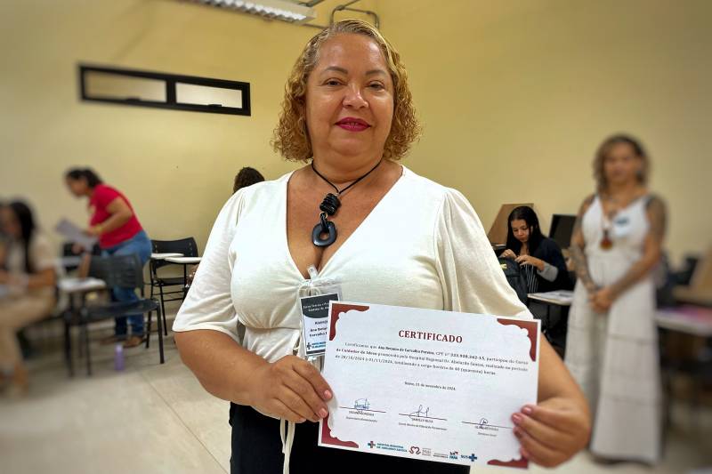 Ana Betânia Pereira, 54 anos, parabenizou a organização do curso