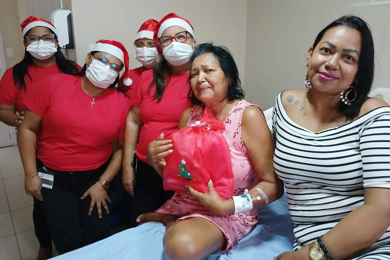 Eliana da Conceição, de 63 anos, que está em tratamento do fígado e veio da cidade de Paragominas