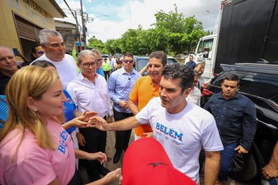 galeria: Governador Helder Barbalho entrega vias asfaltadas e CNH pai-dégua, no bairro do Curió-Utinga em Belém