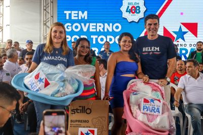 galeria: Governador Helder Barbalho realiza entregas de enxovais e cestas em Icoaraci