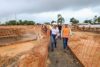 notícia: Vice-governadora visita obras de construção da Usina da Paz do município de Marabá