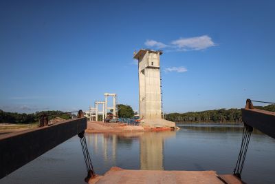 galeria: Governador: Visita obras da ponte sobre o rio Alto Capim que faz ligação Paragominas/Ipixuna