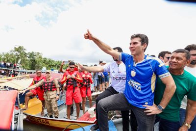 galeria: Governador participou da Abertura da pesca do Mapará entrega escola municipal Jacaré Xingu Cidade de Cametá