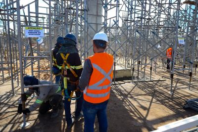 galeria: Vice-Governadora Hana Ghassan visita obras parque da cidade + Porto futuro