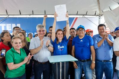 notícia: Vice-governadora garante mais asfalto para os municípios de Mocajuba e Baião