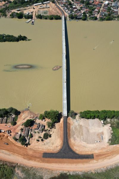 galeria: Obras da ponte sobre o Rio Fresco entram na etapa final