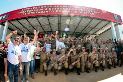 notícia: Governador Helder Barbalho entrega 1º quartel do Corpo de Bombeiros Militar do Pará, em São Félix do Xingu