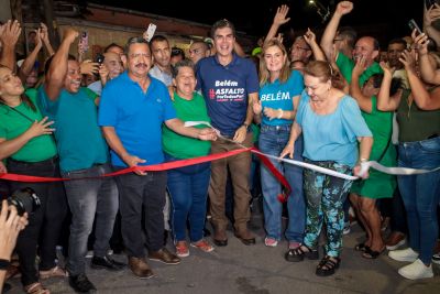 notícia: Estado entrega novas obras e chega a 17 quilômetros de asfalto na Terra Firme, em Belém