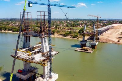 galeria: Em Marabá, obra da terceira ponte sobre o Rio Itacaiúnas alcança 65% de execução