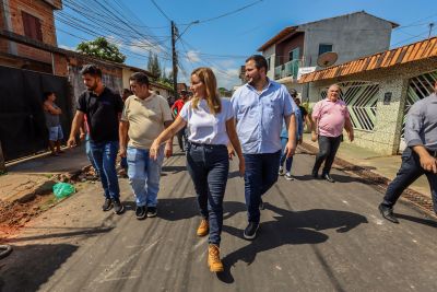 notícia: Em Icoaraci, vice-governadora visita obras de asfalto que fazem parte do legado da COP 30