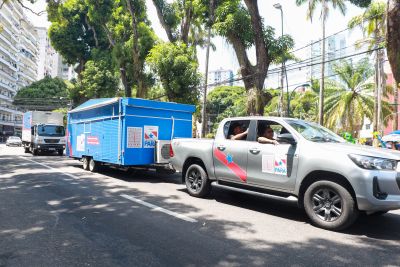 notícia: Hemopa participa com Unidade Móvel, Trailer e Caminhão do Desfile de 7 de Setembro