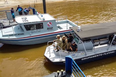 galeria: Agenda do Governo do Estado em Óbidos - BASE FLUVIAL CANDIRU