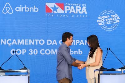 galeria: Agenda do Governador Helder Barbalho - Coletiva de imprensa Governo com Airbnb