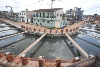 notícia: Governo do Estado investe na macrodrenagem do Canal do Caraparu em Belém