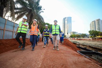 notícia: Vice-governadora acompanha o avanço da obra da Nova Doca, legado da COP 30 em Belém