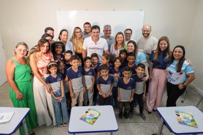 notícia: Governo do Pará reconstrói e entrega Escola de Tempo Integral Antônio Bezerra Falcão em Ananindeua