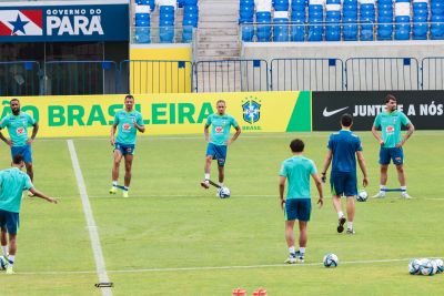 notícia: No último treino da Seleção Brasileira em Belém, destaque para a receptividade do Pará