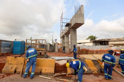 notícia: Construção de viaduto na BR-316 inicia mais uma etapa com desvio pela Avenida Independência