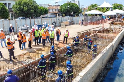 notícia: Vice-governadora do Estado visita obra da Nova Tamandaré, em Belém