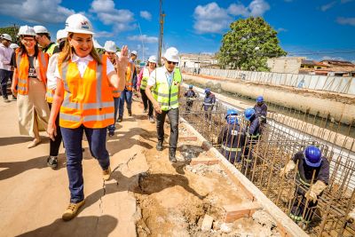 notícia: Vice-governadora do Estado visita obra da Nova Tamandaré, em Belém