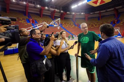 galeria: Treino da Seleção Brasileira Masculina de Basquete Mangueirinho