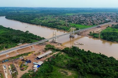 notícia: Governo conclui obras e entrega a nova ponte sobre o Rio Itacaiúnas, em Marabá