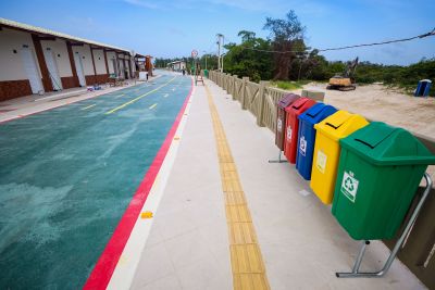 notícia: Estado entrega primeira passarela urbana de acesso à Praia do Maçarico, em Salinópolis