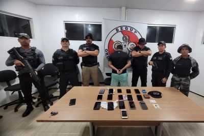 notícia: Agentes de segurança da Base Fluvial apreendem mais de 15 celulares roubados no Amapá