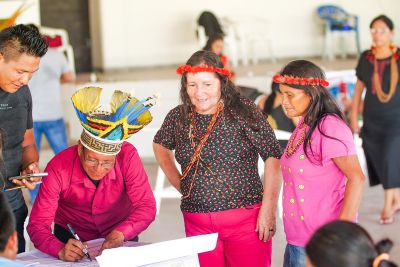 notícia: Representantes de povos indígenas debatem construção do Sistema Jurisdicional de Redd+ no Pará