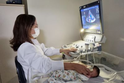 notícia: Santa Casa realiza teste do 'coraçãozinho' em bebês que nascem na maternidade