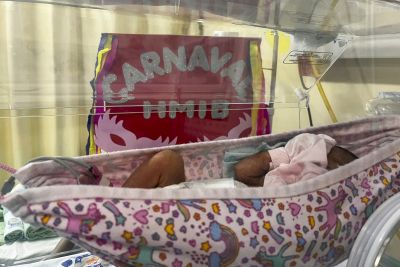 notícia: Recém-nascidos são destaque no 'Bloquinho Embalados' do Materno-Infantil de Barcarena