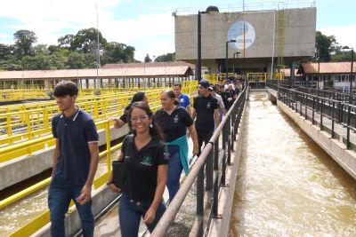 notícia: Cosanpa inicia temporada de visitas na Estação de Tratamento do Bolonha