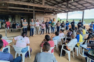 notícia: Ideflor-Bio reúne com extrativistas para fomentar desenvolvimento sustentável na Floresta Estadual do Trombetas