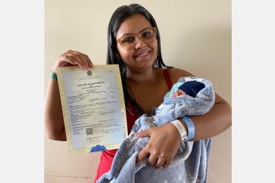 notícia: Hospital Abelardo Santos amplia serviços do cartório no Dia Mundial da Infância   