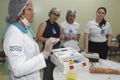 notícia: Hospital da Transamazônica promove treinamento sobre 'Técnicas de Punção Venosa'