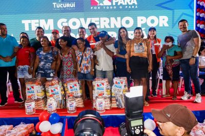 notícia: Estado entrega mil cestas de ajuda humanitária para famílias em Tucuruí