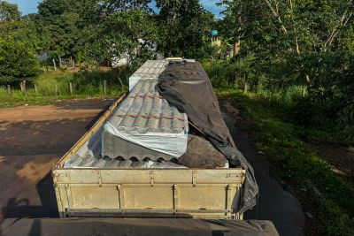 notícia: Secretaria da Fazenda (Sefa) apreende 429 telhas de microfibra de cimento no Araguaia 