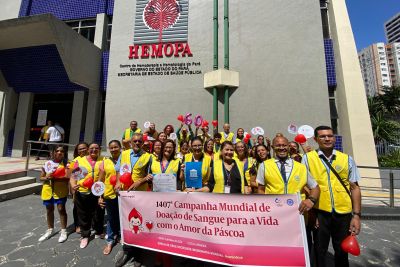 notícia: Hemopa e Santa Casa recebem doações de sangue de membros da Igreja de Deus Mundial