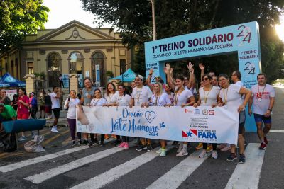 notícia: Santa Casa abre Semana Estadual de Doação de Leite Humano com Treino Solidário
