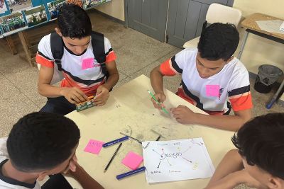notícia: Seju promove atividades de prevenção às drogas com alunos da rede pública na região do Lago de Tucuruí