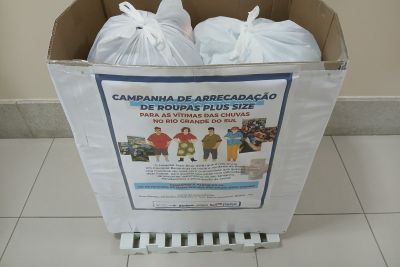 notícia: HJB faz campanha de doação de roupas plus size para vítimas das enchentes no RS