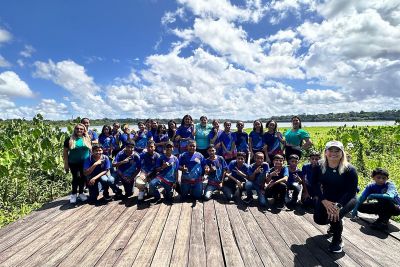 notícia: Parque Estadual do Utinga recebe alunos da rede pública e lança plataforma digital durante ações pelo “Junho Verde”
