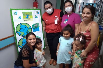 notícia: Crianças participam de ações ambientais no Hospital Regional em Marabá  
