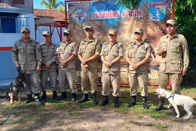 notícia: Em Santarém, Corpo de Bombeiros inaugura novo canil militar