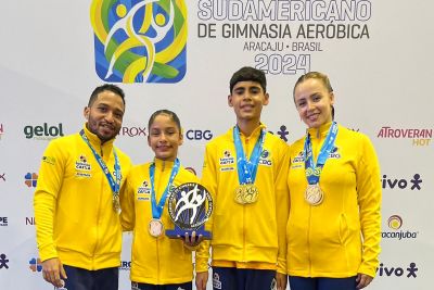 notícia: Ginastas paraenses conquistam medalhas pela Seleção Brasileira no Sul-Americano 