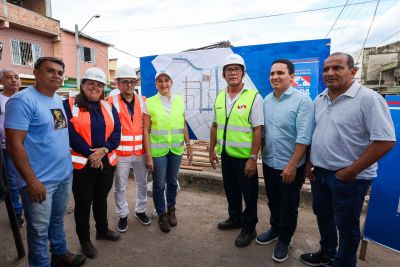 notícia: Vice-governadora acompanha avanço das obras de macrodrenagem do canal da Timbó