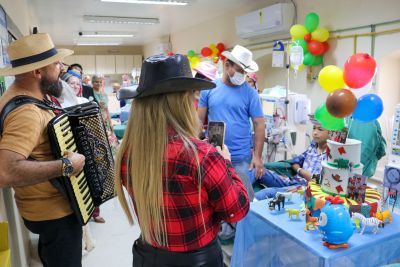 notícia: Festa Junina e outras celebrações mudam a rotina de crianças na Fundação Santa Casa