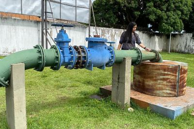 notícia: Obras da Cosanpa fortalecem o abastecimento de água em Santarém