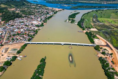 notícia: Obras da ponte sobre o Rio Fresco entram na etapa final na região do Xingu