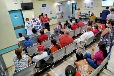 notícia: Pacientes do Hospital do Sudeste do Pará participam de palestras educativas sobre combate às drogas